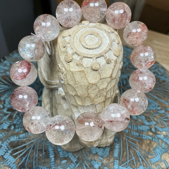 Pink Lemurian Quartz 14mm - Picture 3 of 4